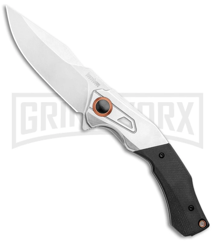 Kershaw Payout 3.5" Assisted Opening Knife Black G-10 Stonewash D2