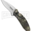 Kershaw Scallion Tree Camo Flipper Knife Aluminum - Satin Plain