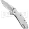 Kershaw Scallion Stainless Steel Assisted Opening Knife - Bead Blast Plain