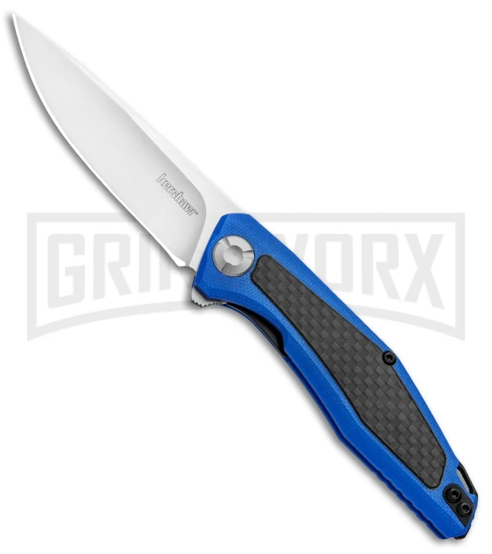 Kershaw Sinkevich Atmos Liner Lock Knife Blue G-10/Carbon Fiber Satin
