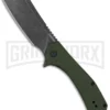 Kershaw Static Cleaver Green Micarta Liner Lock Knife Black SW D2