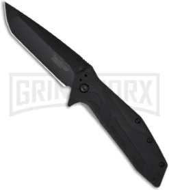 Kershaw Brawler Assisted Opening Knife - Black Plain