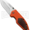 Kershaw Buck Commander 3/4-Ton Knife Orange/Brown - Satin Plain