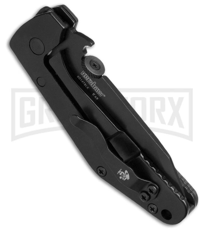 Kershaw Emerson CQC-3K Tanto Folding Knife - Black Plain - Image 2