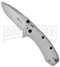 Kershaw Cryo Flipper Assisted Opening Knife - Bead Blast Plain