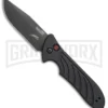 Kershaw Emerson Launch 5 Black Automatic Knife - Black Plain
