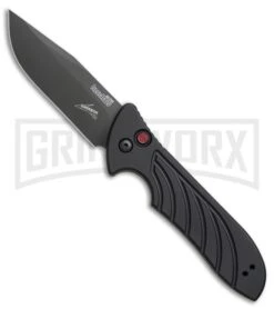 Kershaw Emerson Launch 5 Black Automatic Knife - Black Plain