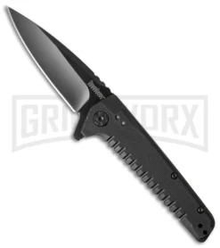 Kershaw Fatback Assisted Opening Flipper Knife Black Drop Point