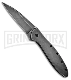 Kershaw Leek Assisted Opening Knife - BlackWash Plain