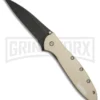 Kershaw Leek Desert Sand Assisted Opening Knife - Bead Blast Plain