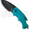 Kershaw Shuffle Liner Lock Knife Teal - BlackWash