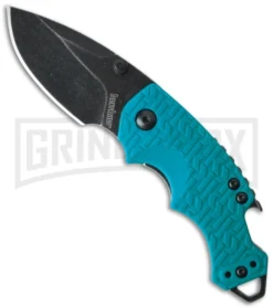 Kershaw Shuffle Liner Lock Knife Teal - BlackWash